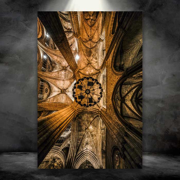 Arched Ceiling in Old Cathedral