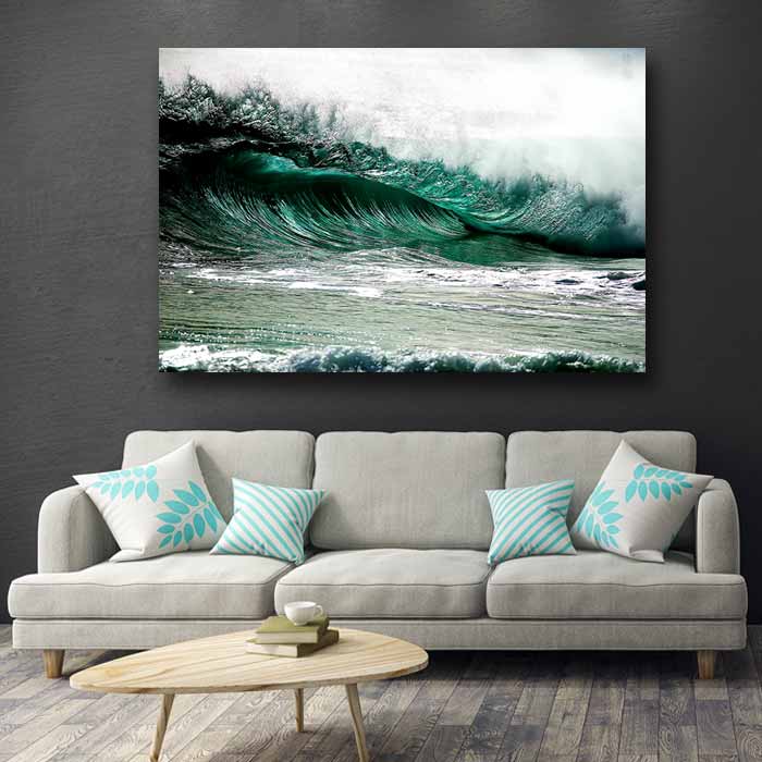 Big Green Wave Breaking