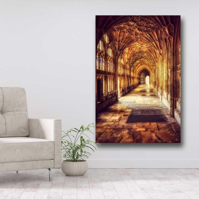 Golden Brown Hallway