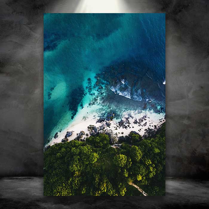 Green Trees and Blue Ocean