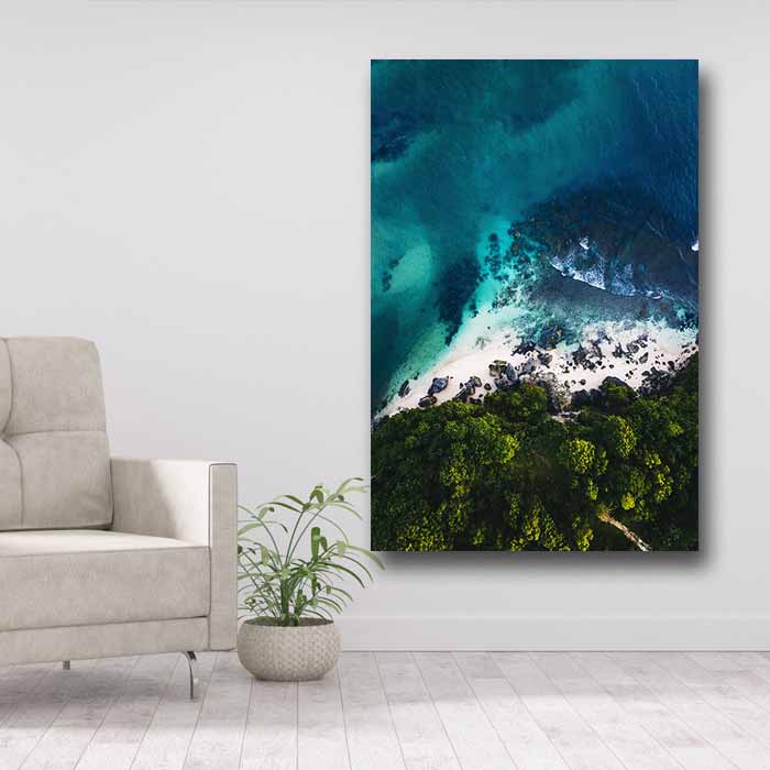 Green Trees and Blue Ocean
