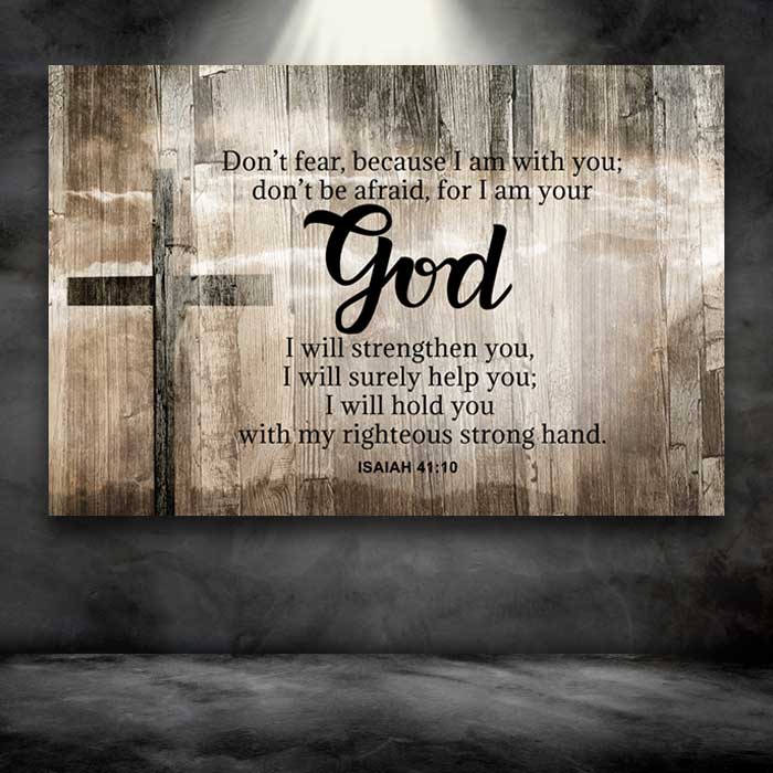 Isaiah 41:10 - Choose From 4 Colored Backgrounds