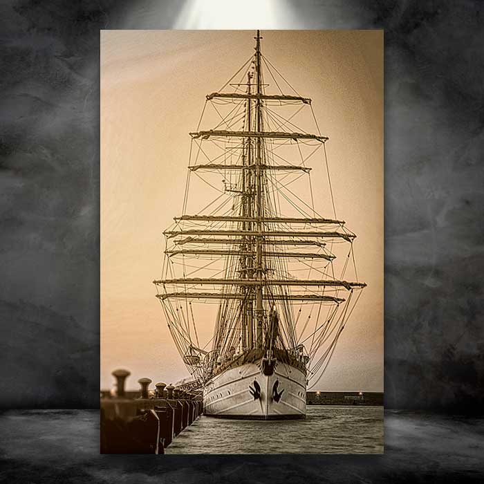 Massive Sailboat at Dock