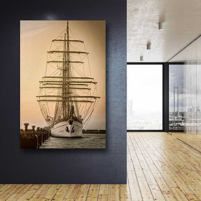 Massive Sailboat at Dock