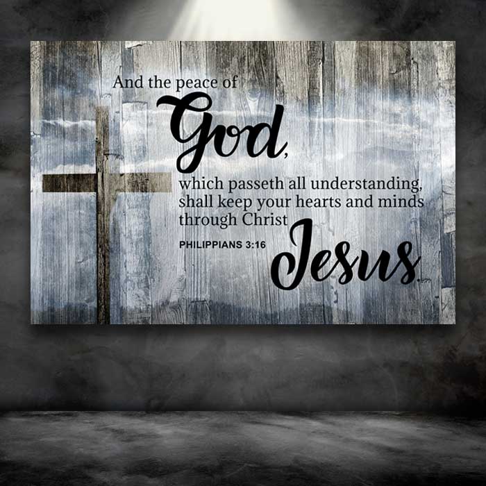 Phillipians 4:7 - Choose From 4 Colored Backgrounds