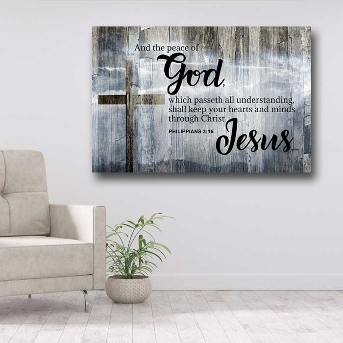 Phillipians 4:7 - Choose From 4 Colored Backgrounds