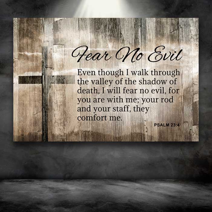 Copy of Psalm 23:4 - Choose From 4 Colored Backgrounds