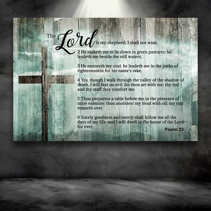 Psalm 23 - Choose From 4 Colored Backgrounds