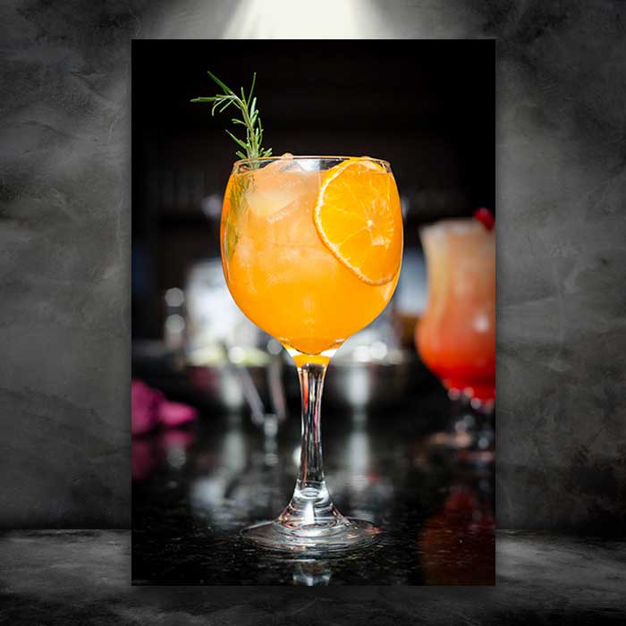 Served Up Orange Drink