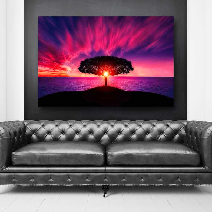 Tree at the Center of Sunrise