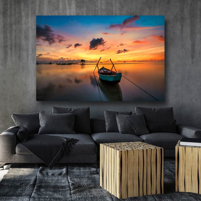 Golden Sunrise and Boat