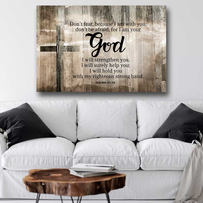 Isaiah 41:10 - Choose From 4 Colored Backgrounds