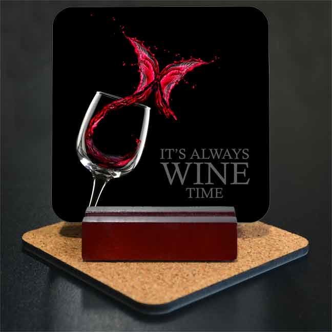 It's Always Wine Time 5 Piece Coaster Set