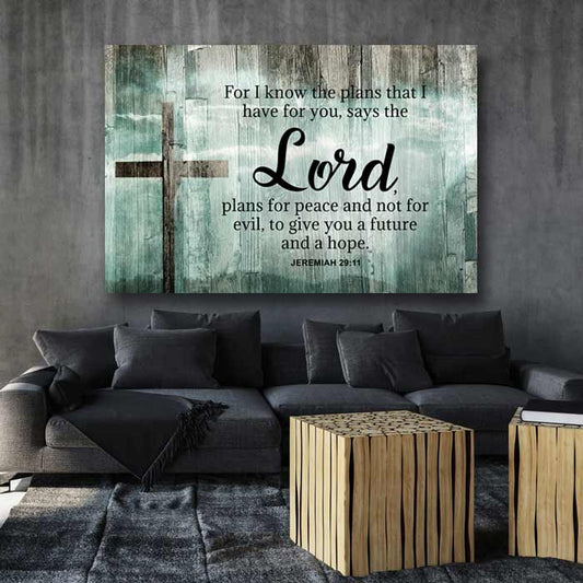 Jeremiah 29:11 - Choose From 4 Colored Backgrounds