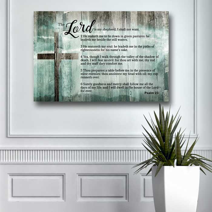 Psalm 23 - Choose From 4 Colored Backgrounds