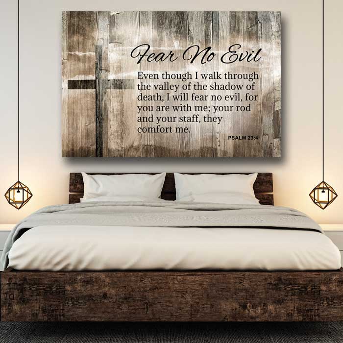 Psalm 23:4 - Choose From 4 Colored Backgrounds