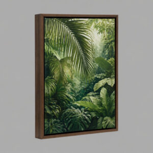 Matte Canvas Prints (Brown Float Frame) – Custom Photo Canvas for Modern Wall Art