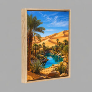 Matte Canvas Prints (Natural Float Frame) – Custom Photo Canvas for Modern Wall Art