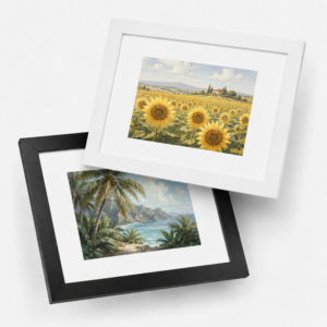 Fine Art Paper Prints (Framed with 2" Border) – Custom Framed Photo Prints for Wall Art