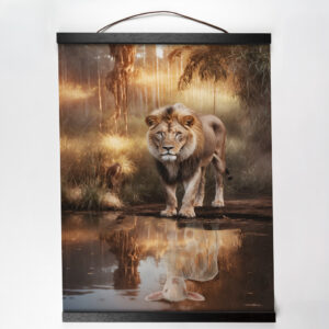 Hanging Canvas – Custom Canvas Wall Art with Wooden Hanging Rails